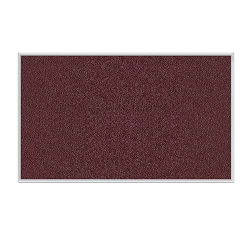 144.5" x 48.5" Aluminum Frame Vinyl Tackboard - Berry