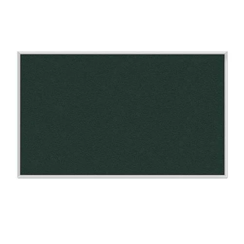 144.5" x 48.5" Aluminum Frame Vinyl Tackboard - Ebony