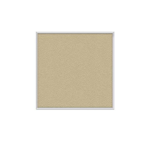 48.5" x 48.5" Aluminum Frame Vinyl Tackboard - Caramel