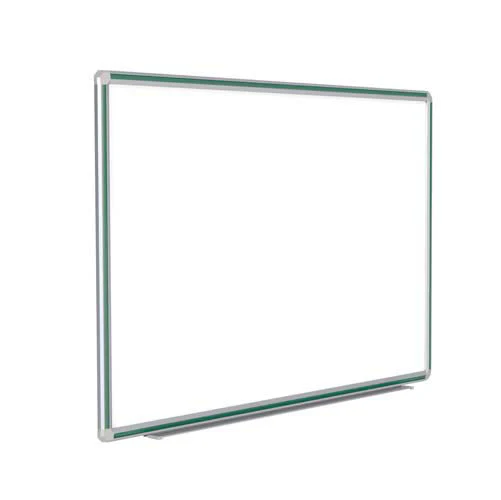 48" x 48" DecoAurora Aluminum Frame Porcelain Magnetic Whiteboard - Hunter Green Trim