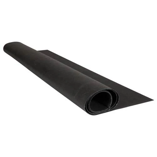 4'X48' 1/16" Recycled Rubber Tack Roll - Black