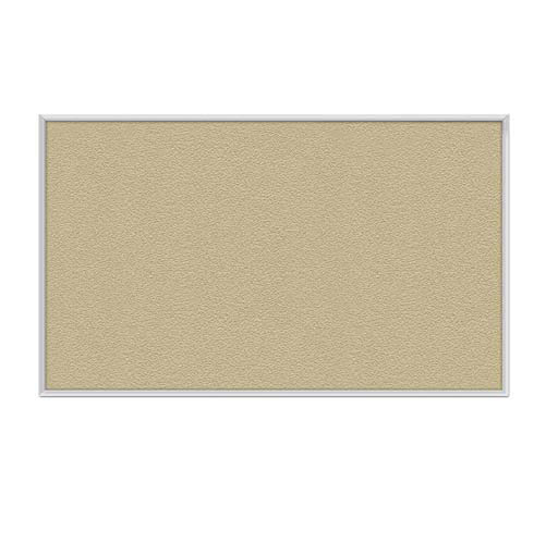 60.5" x 36.5" Aluminum Frame Vinyl Tackboard - Caramel