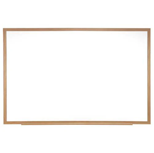 60.5" x 48.5" Wood Frame Acrylate Whiteboard w/ 4 Markers & Eraser