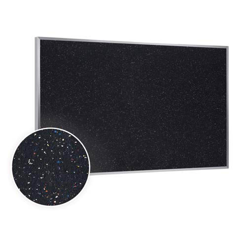 72.5" x 48.5" Aluminum Frame Recycled Rubber Tackboard - Confetti