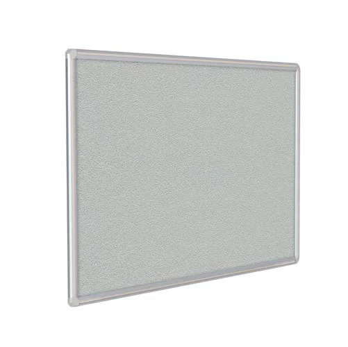 72" x 48" DecoAurora Aluminum Frame Gray Vinyl Tackboard - Gray Trim