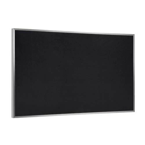 96.5" x 48.5" Aluminum Frame Recycled Rubber Tackboard - Black