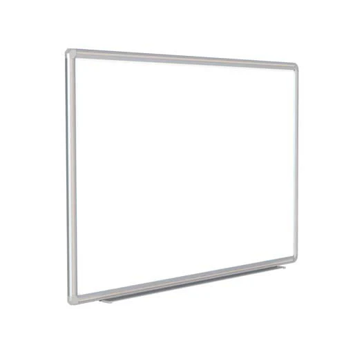 96" x 48" DecoAurora Aluminum Frame Porcelain Magnetic Whiteboard - Gray Trim