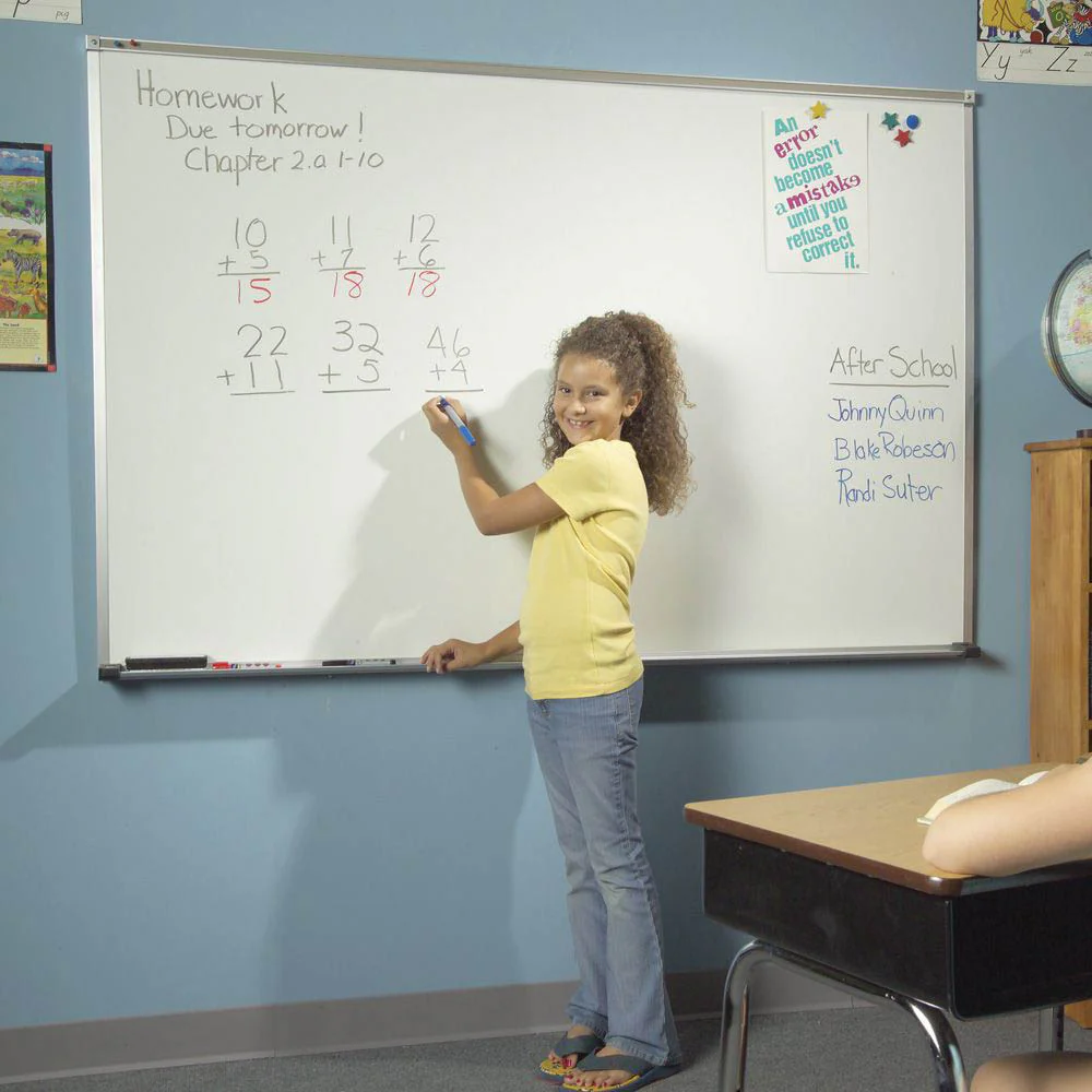 Best-Rite 202AA Porcelain Steel Whiteboard with Deluxe Aluminum Trim - Image 8