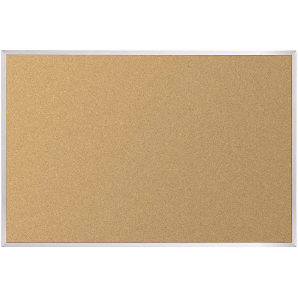 Best-Rite 302AA Natural Add-Cork Tackboard with Aluminum Trim