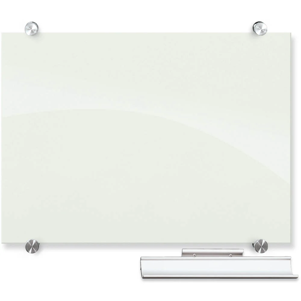 Best-Rite 83843 Visionary Magnetic Glass Dry Erase Whiteboard - Glossy White - Image 4