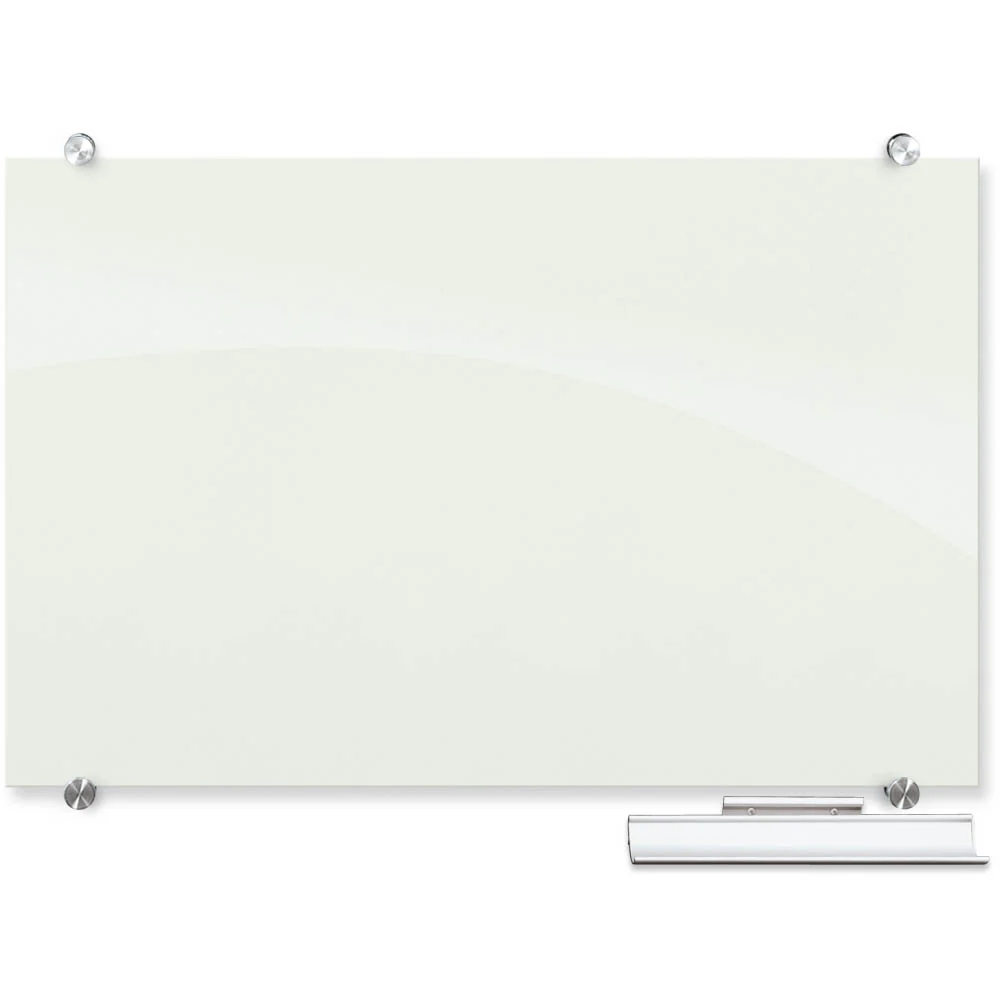 Best-Rite 83843 Visionary Magnetic Glass Dry Erase Whiteboard - Glossy White - Image 5