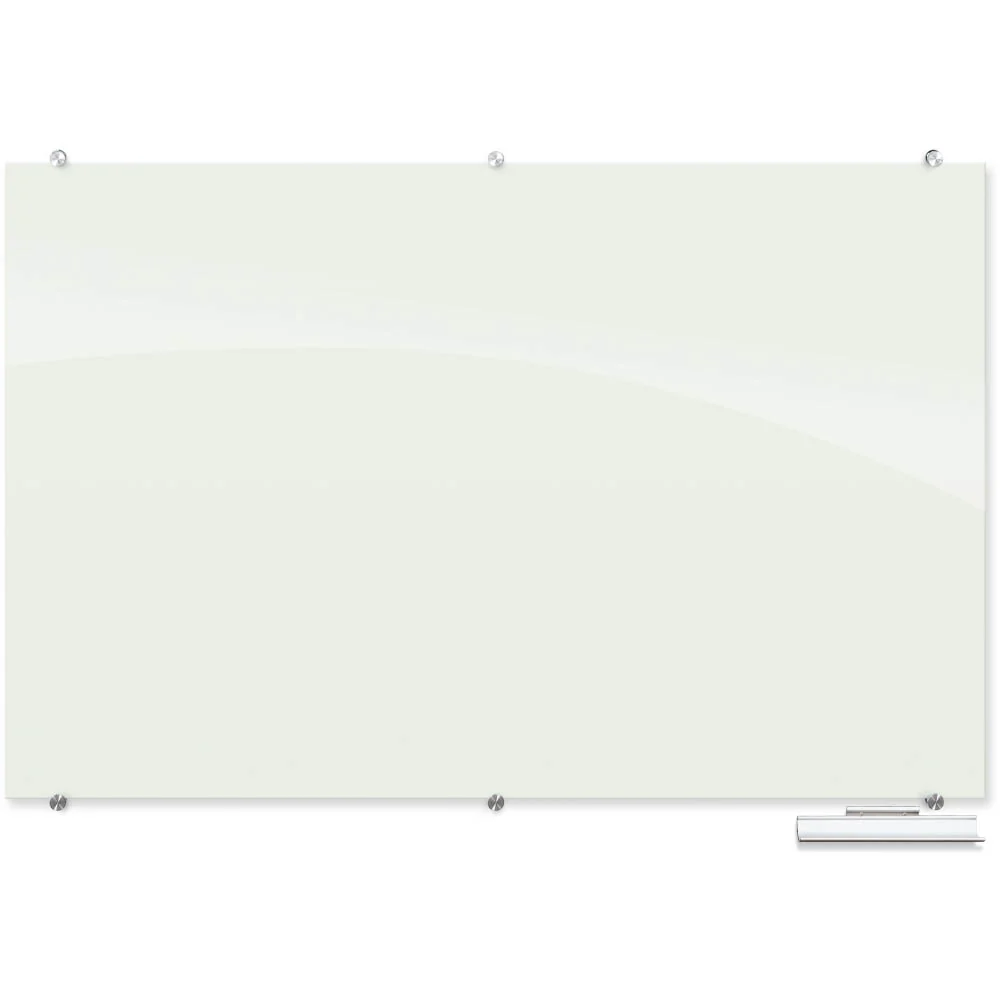 Best-Rite 83843 Visionary Magnetic Glass Dry Erase Whiteboard - Glossy White - Image 7