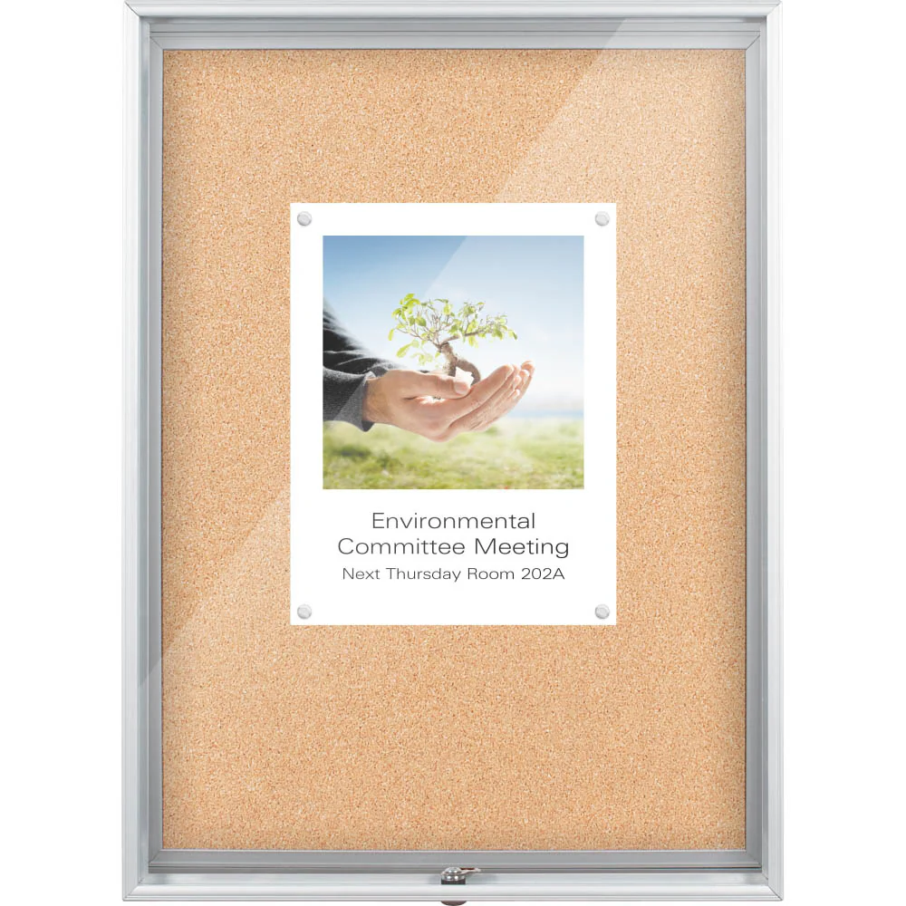 Best-Rite 94CAB-01 Economy Enclosed Bulletin Board Cabinet - Image 8