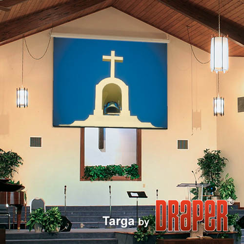 Draper 116299U Targa 105 diag. (52x92) - HDTV [16:9] - ClearSound White Weave XT900E 0.9 Gain - Image 3
