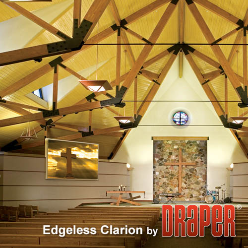 Draper 255025 Edgeless Clarion 94 diag. (50x80) - Widescreen [16:10] - Matt White XT1000V 1.0 Gain - Image 2