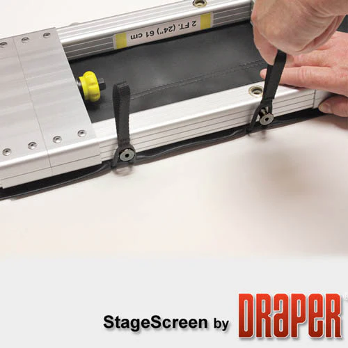 Draper 383514 StageScreen (Black) 502 diag. (144x480) - MultiFormat - Matt White XT1000V 1.0 Gain - Image 5