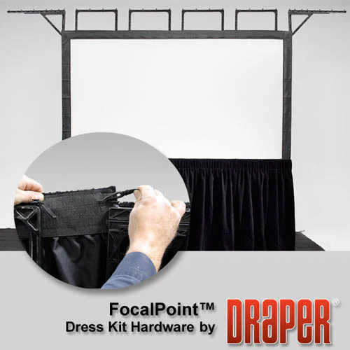 Draper 385102 FocalPoint (black) 92 diag. (45x80) - HDTV [16:9] - Matt White XT1000VB 1.0 Gain - Image 9