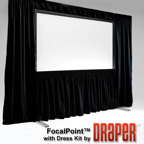 Draper 385118 FocalPoint (black) 248 diag. (122x216) - HDTV [16:9] - CineFlex CH1200V 1.2 Gain - Image 4