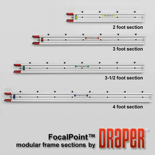 Draper 385139 FocalPoint (black) 226 diag. (120x192) -Widescreen [16:10] -CineFlex CH1200V 1.2 Gain - Image 3