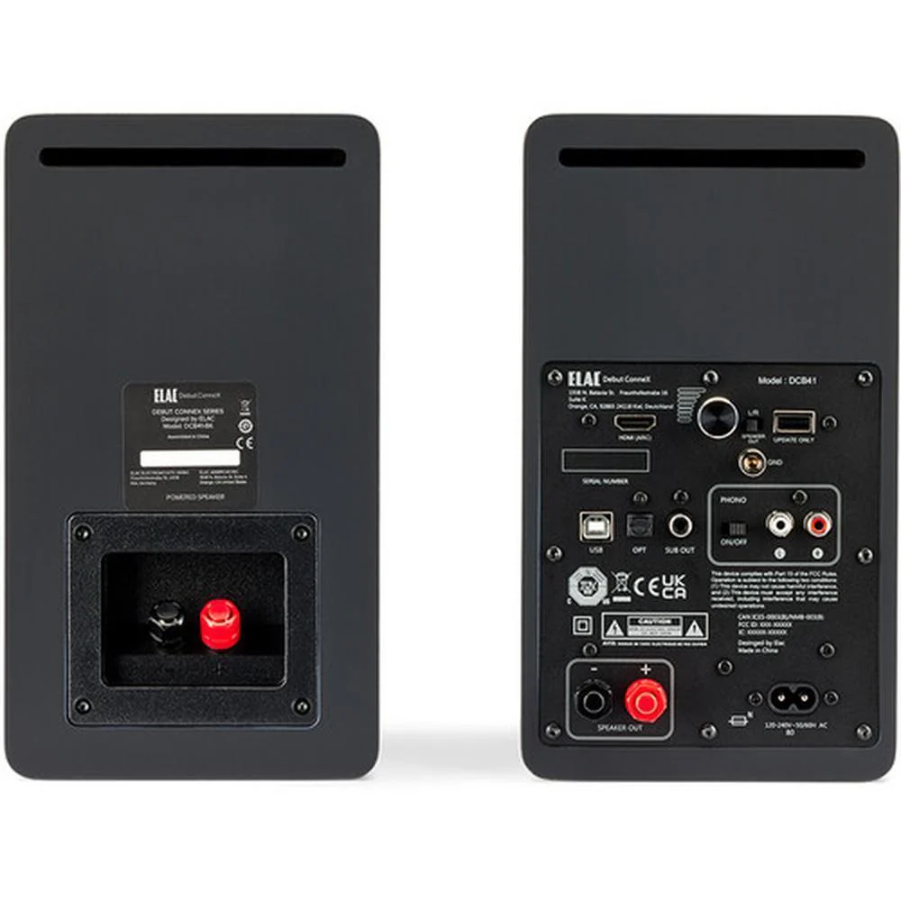 ELAC Debut ConneX DCB41 Two-Way Active Bookshelf Speakers (Orange, Pair) - (Pair) - Image 4