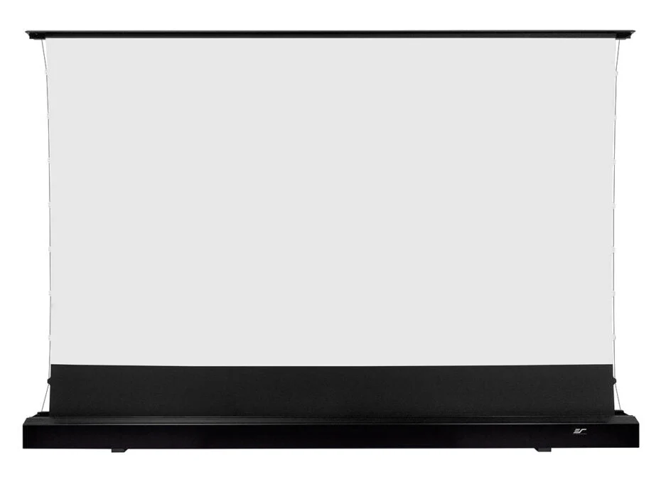 Elite Screens Kestrel Tab-Tension CineWhite, 135" Diag., 16:9 Aspect Ratio, ISF Certified 4K/8K Ultra HD Electric Floor-Rising Motorized Tab-Tensioned Front Projector Screen, FTE135H3 - Image 2