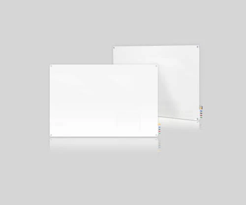 Ghent HMYRM23WH 2'x3' Harmony Magnetic Glass Board- Radius Corners-White-4 Magnets, 4 Markers,Eraser