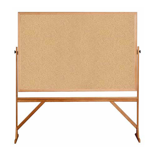 Ghent-RKK46 - 78.13"x 77.25" Wood Frame Reversible Natural Cork/Natural Cork