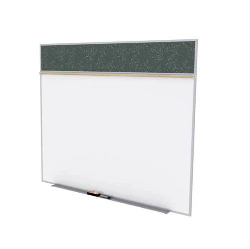 Ghent-SPC512A-ATR-TN - 5'x12' Style A Combination-Porc Magn Whtbd / Recyc Rubber Bull - Tan Speckled