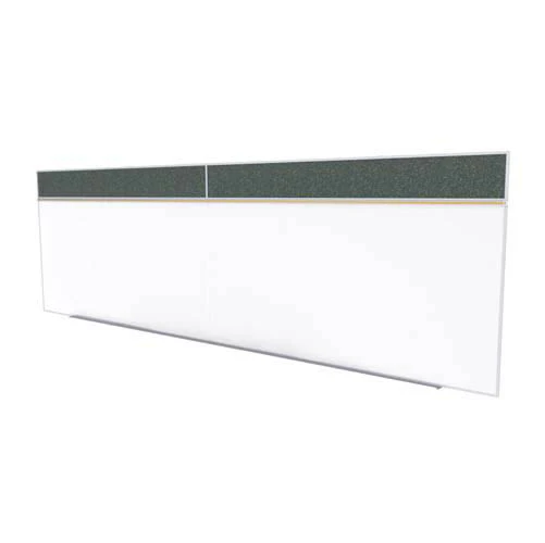 Ghent-SPC516A-ATR-CF - 5'x16' Style A Combination - Porc Magn Whtbd / Recyc Rubber Bull - Confetti