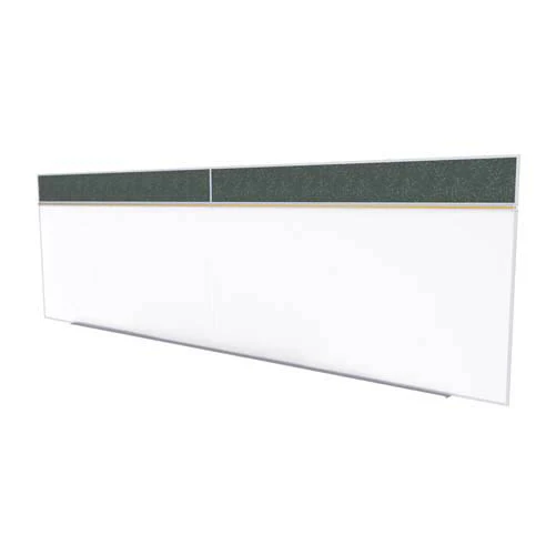 Ghent-SPC516A-ATR-TN - 5'x16' Style A Combination-Porc Magn Whtbd / Recyc Rubber Bull - Tan Speckled
