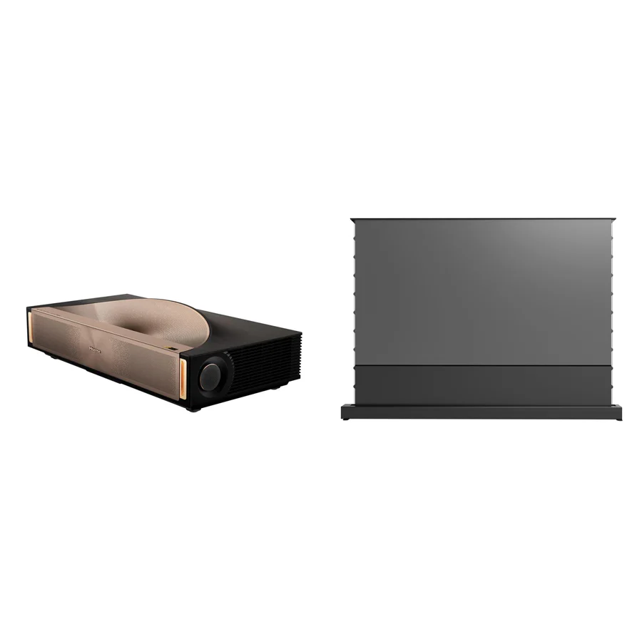 Hisense L9Q + Spectra Phoenix 120" UST Floor Rising Screen Bundle