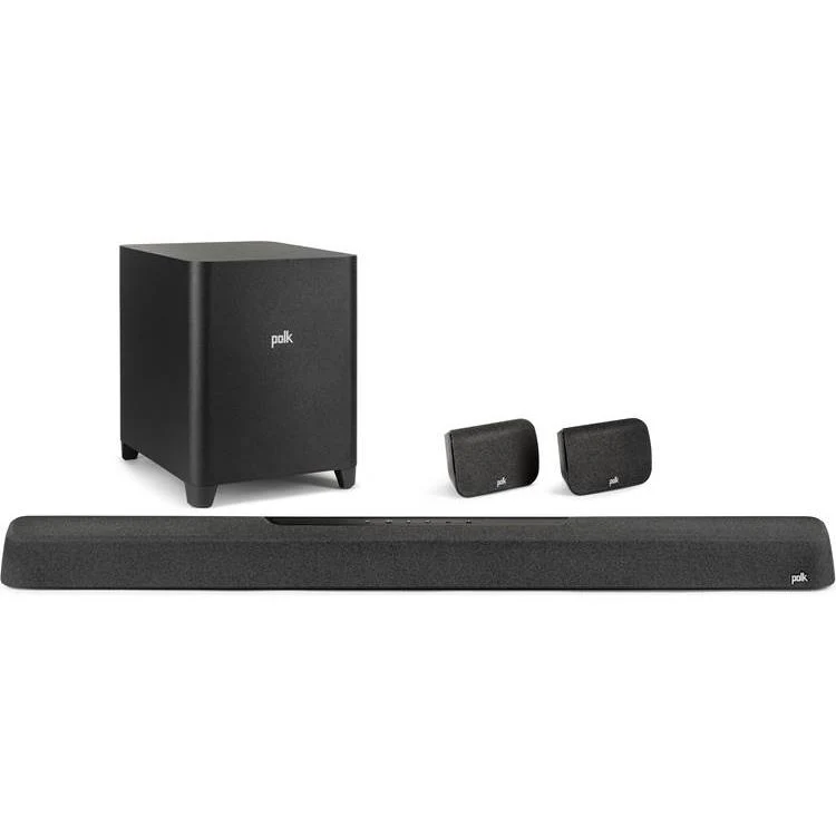 Polk MagniFi MAX AX SR Powered 5.1.2-channel sound bar and wireless subwoofer system with Wi-Fi Bluetooth Apple AirPlay 2 DTS:X and Dolby Atmos - Image 4