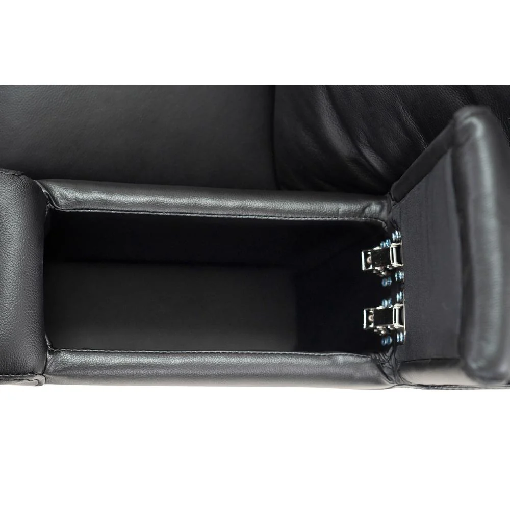 RowOne Prestige Black Leather 2 Chair Straight Row Motorized - Image 7