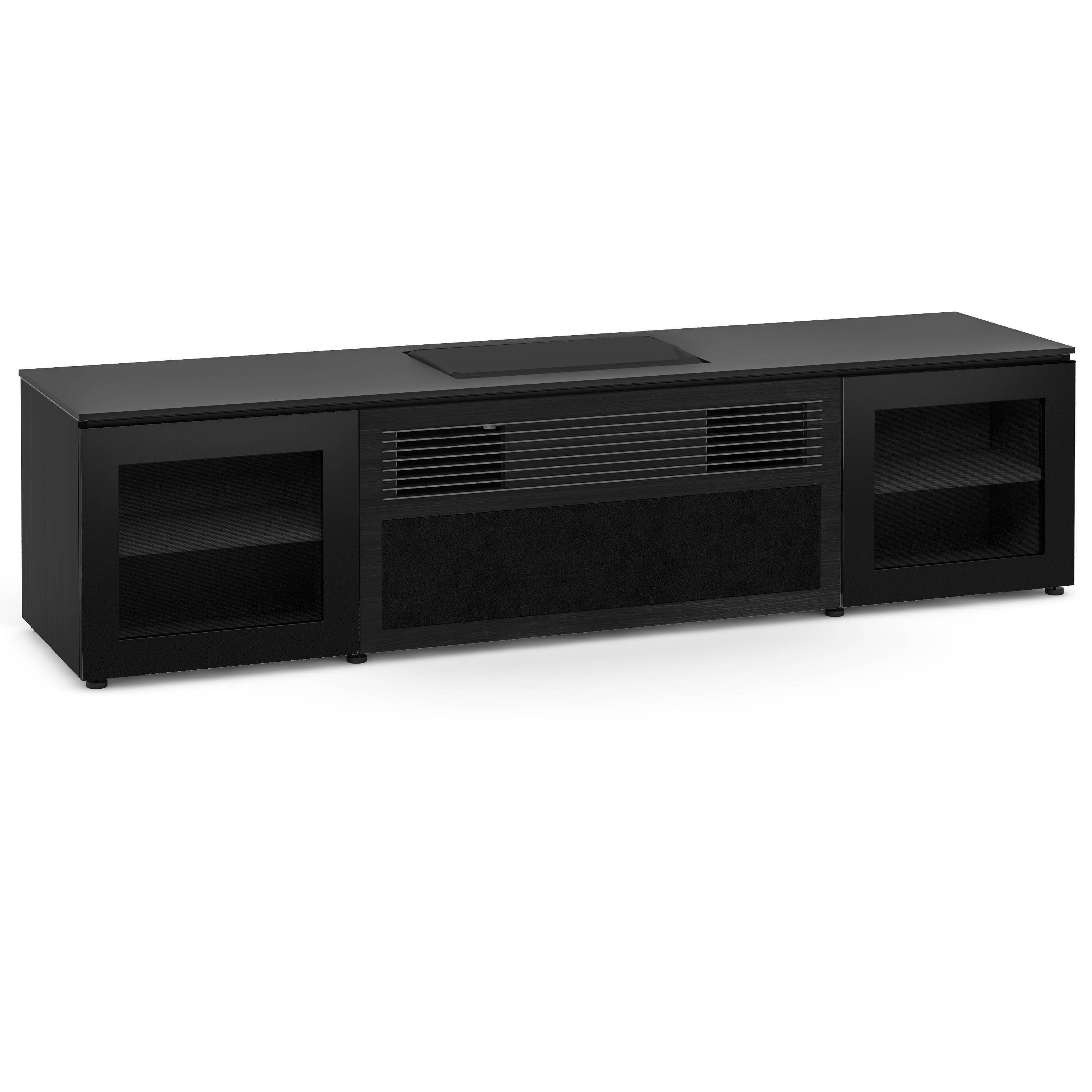 Salamander Designs Oslo 245 Cabinet for integrated Formovie Theater UST Projector - Black Glass - X/FMT245OS/BK