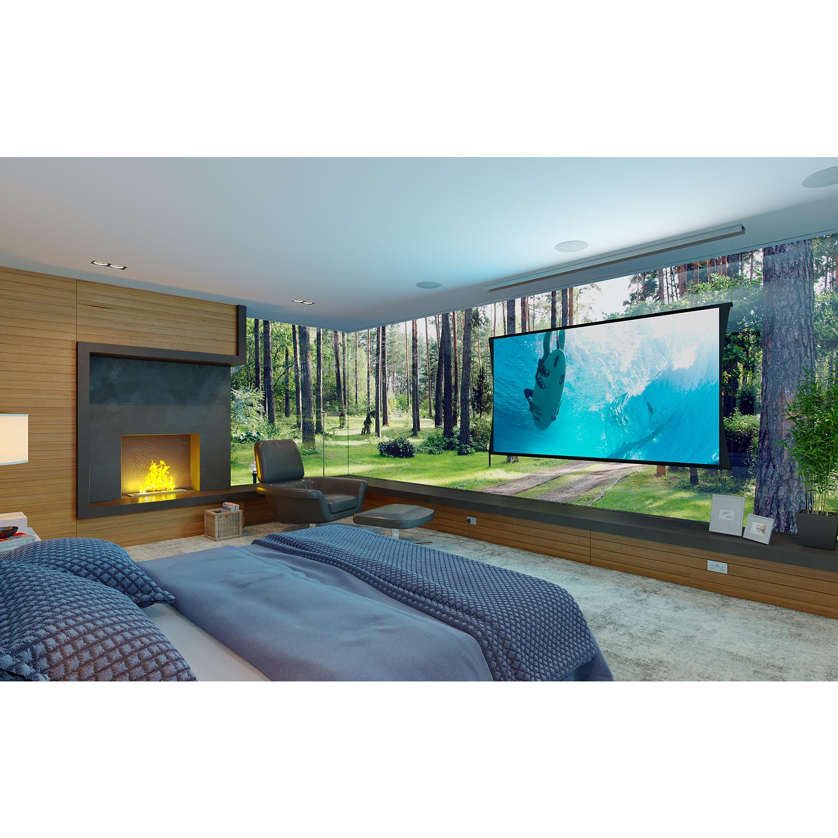 Screen Innovations Zero-G Motorized Flush - 133" (65x116) - 16:9 - Pure Gray .85 - 5TGFL133PG - Image 5
