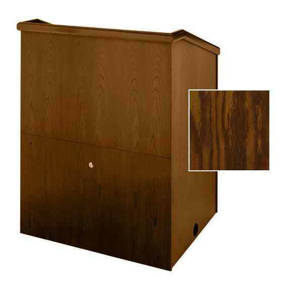 Sound-Craft MML36V-Dark Oak Presenter Series 48"H x 36"W Multimedia Lectern with Dark Oak Wood Veneer