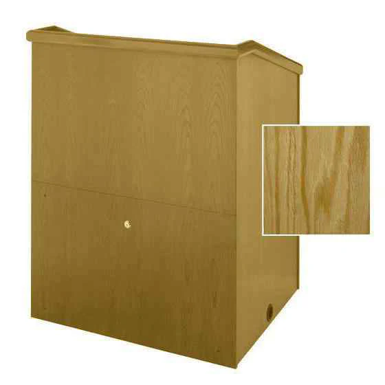 Sound-Craft MML48V-Natural Oak Presenter Series 48"H x 48"W Multimedia Lectern with Natural Oak Wood Veneer