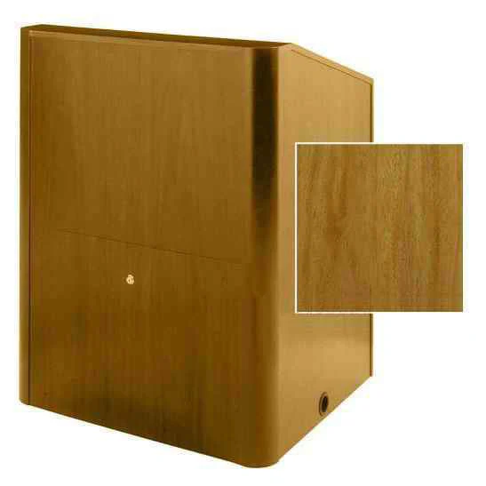 Sound-Craft MMR36V-Natural Mahogany Instructor LG Series 48"H x 36"W Multimedia Lectern with Natural Mahogany Wood Veneer