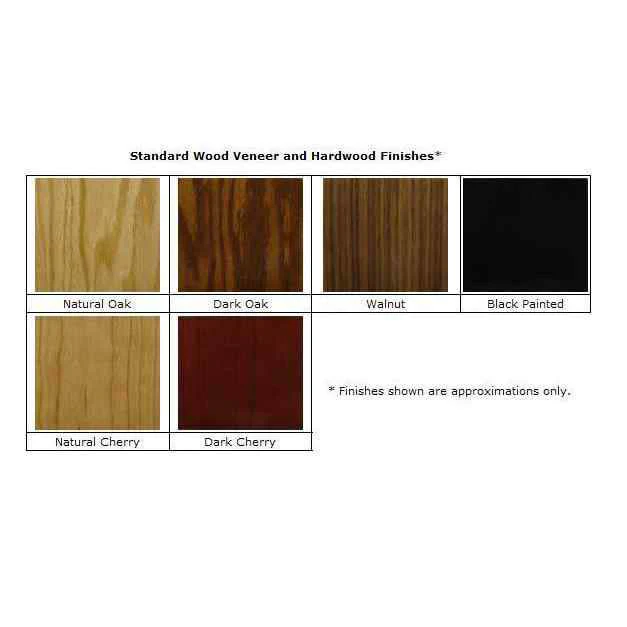 Sound-Craft TE1B Keynote Series 20.5"H Tabletop Lectern with Black Lacquered Oak Wood Veneer - Image 2