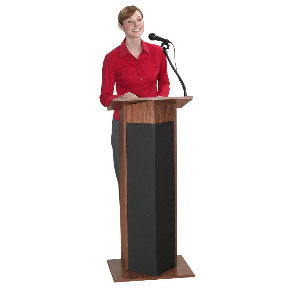 The Power Plus Lectern with Wireless Headset mic (Mahogany) - Image 2