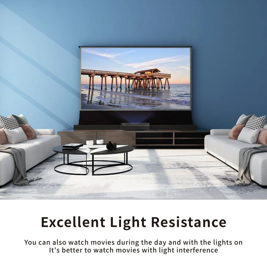 Vividstorm Motorized Floor Rising ALR Projector Screen for Ultra Short Throw Projectors 92 Inch - VSDSTUST92H - Image 4