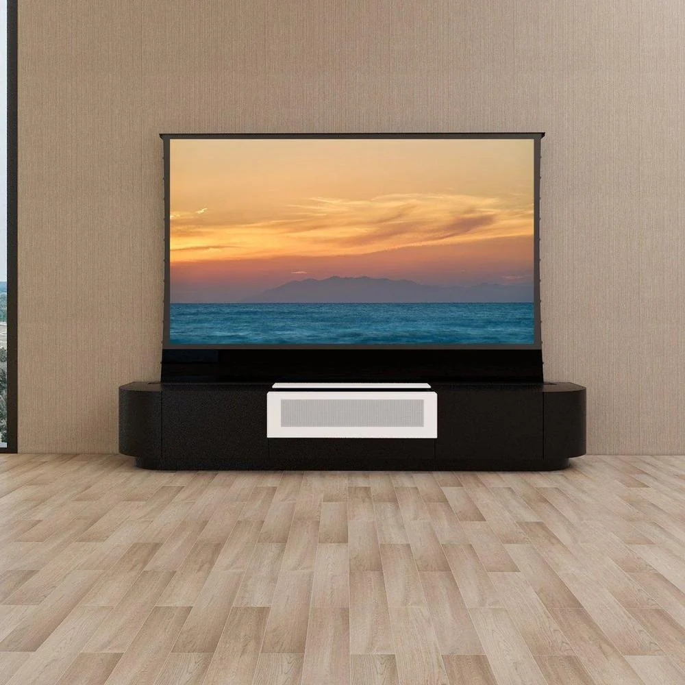 Vividstorm VC89FR100B Florence Motorized UST Laser TV Cabinet - Black