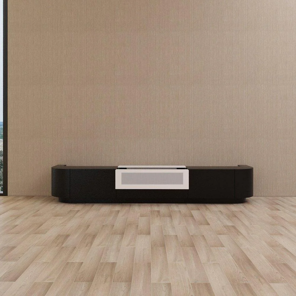 Vividstorm VC89FR100B Florence Motorized UST Laser TV Cabinet - Black - Image 2