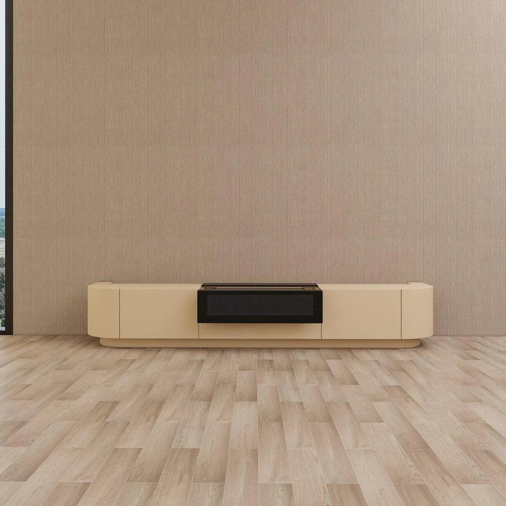 Vividstorm VC89FR100K Florence Motorized UST Laser TV Cabinet - Oak - Image 2