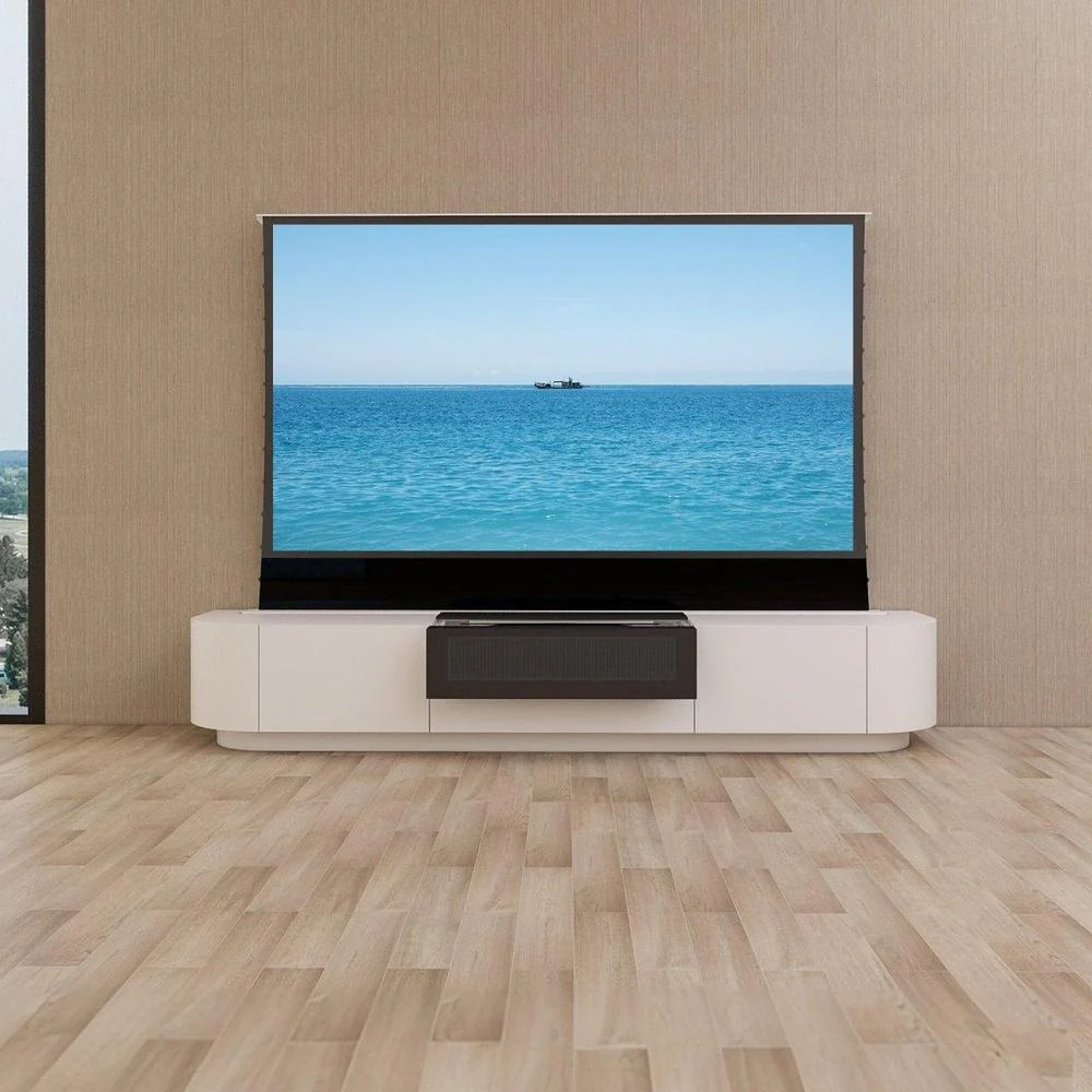 Vividstorm VC89FR100W Florence Motorized UST Laser TV Cabinet - White
