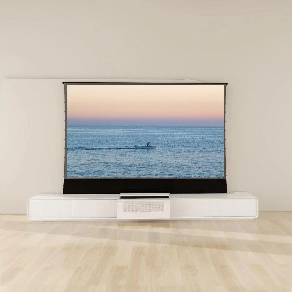 Vividstorm VC99CH120W Copenhagen Motorized UST Laser TV Cabinet - White