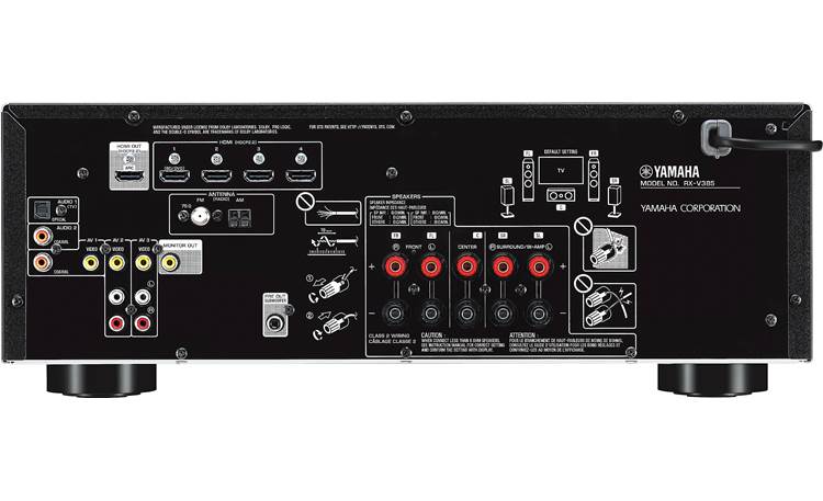 Yamaha RX-V385 5.1-channel home theater receiver with Bluetooth - RX-V385BL - Image 2